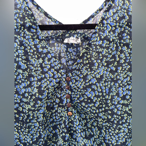 Free People Intimately Swim Cover Up Blue Green Small - Picture 6 of 10